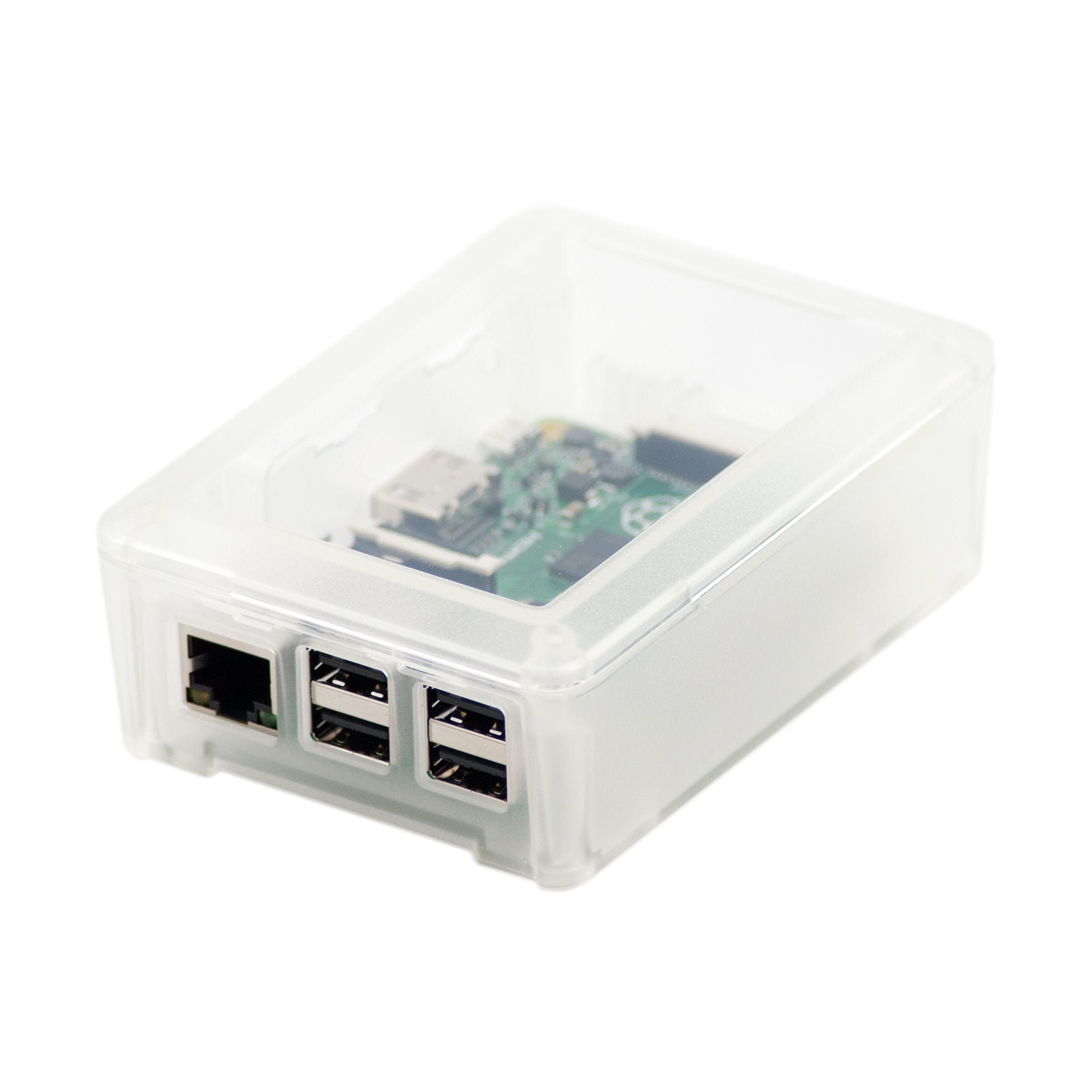 Modular Raspberry Pi 3 Case - Clear - The Pi Hut