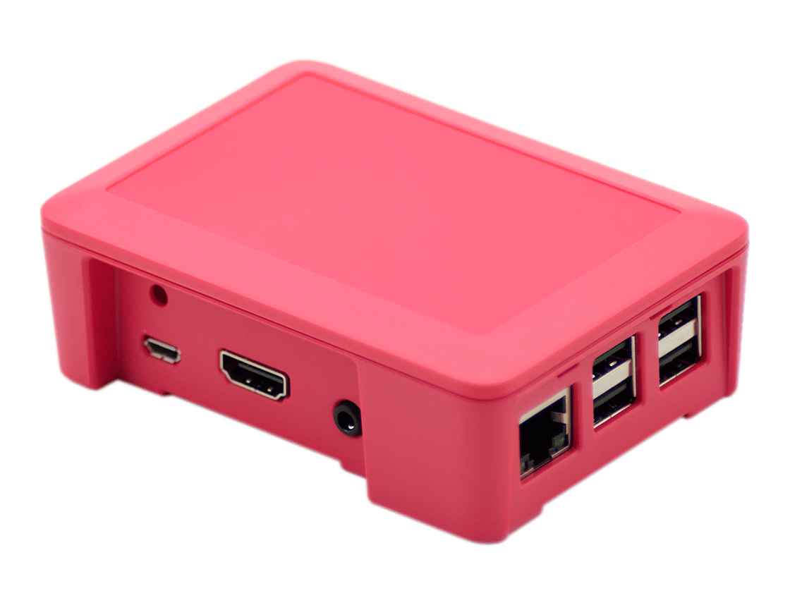 Pink Raspberry Accessories Modular Raspberry Pi 3 Case - Pink - The Pi Hut