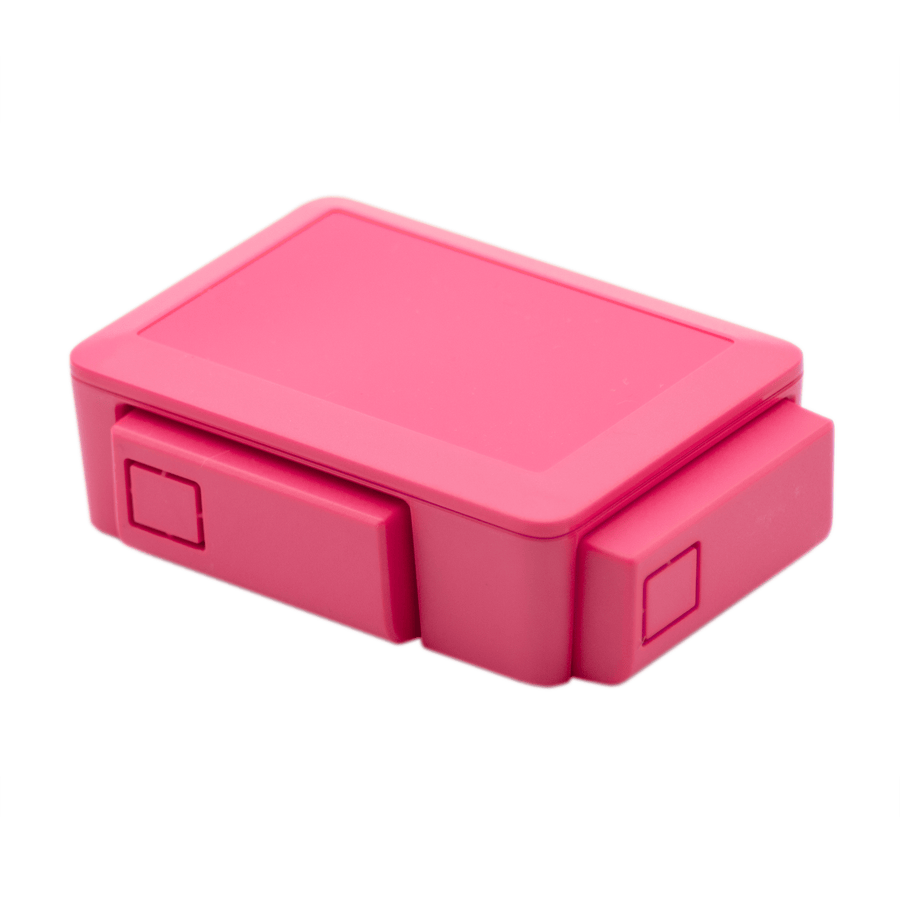 Pink Raspberry Accessories Modular Raspberry Pi 3 Case - Pink - The Pi Hut