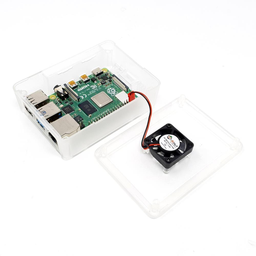 Modular Raspberry Pi 4 Case - Clear - The Pi Hut