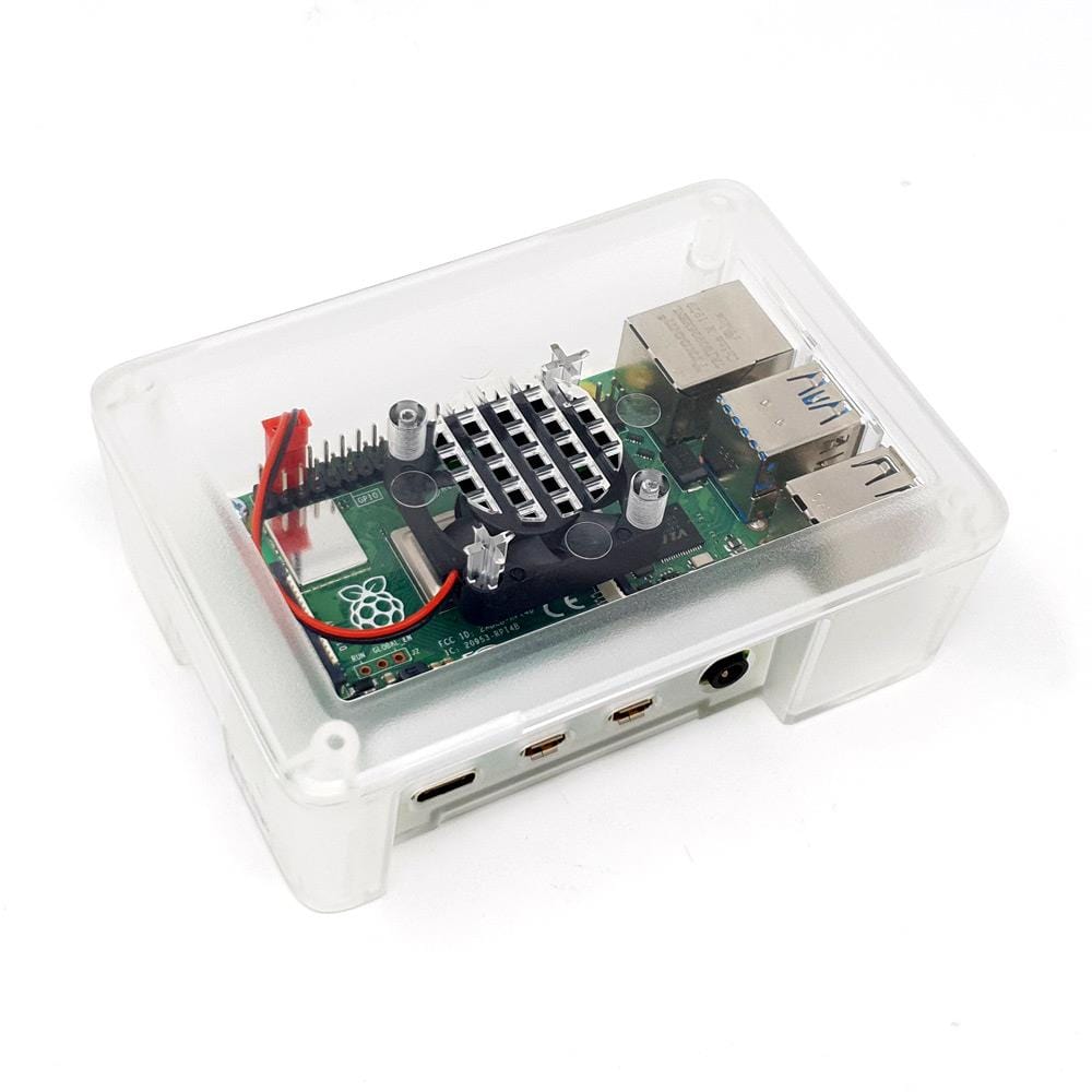 Modular Raspberry Pi 4 Case - Clear - The Pi Hut