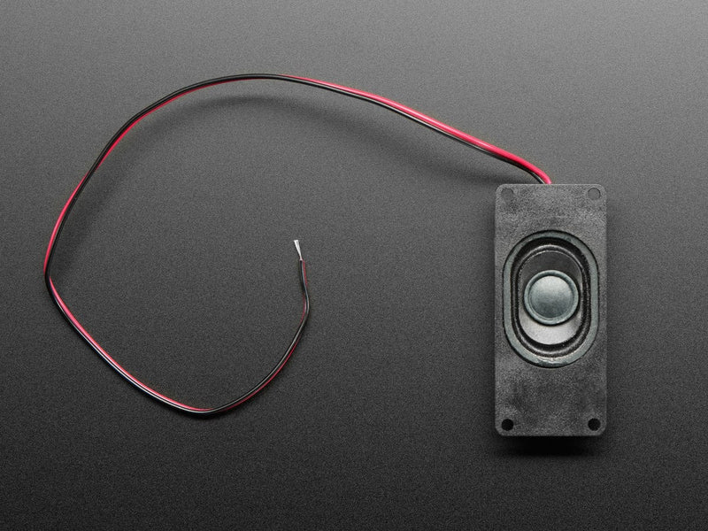 Mono Enclosed Speaker with Plain Wires - 3W 4 Ohm - The Pi Hut
