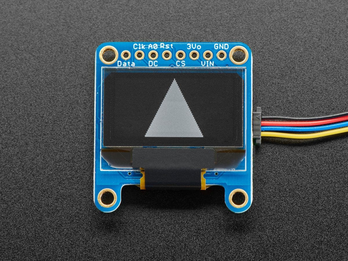 Monochrome 0.96" 128x64 OLED Graphic Display - STEMMA QT - The Pi Hut