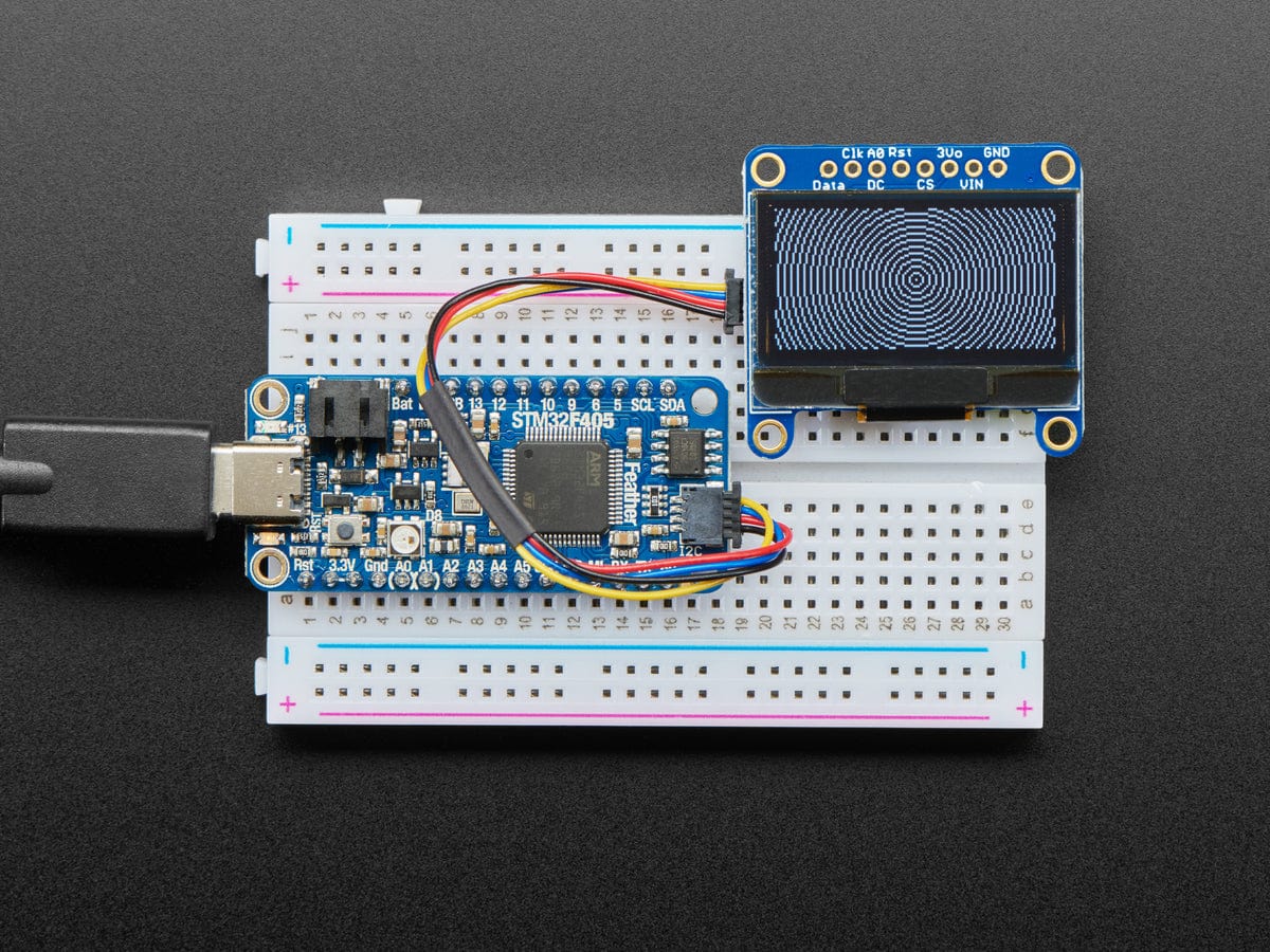 Monochrome 1.3" 128x64 OLED graphic display - STEMMA QT / Qwiic - The Pi Hut