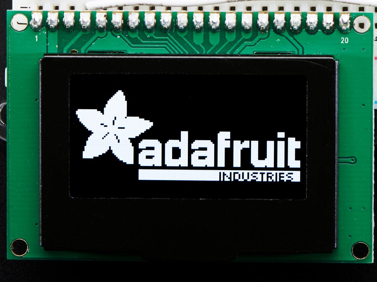 Monochrome 1.54" 128x64 OLED Graphic Display Module Kit - The Pi Hut