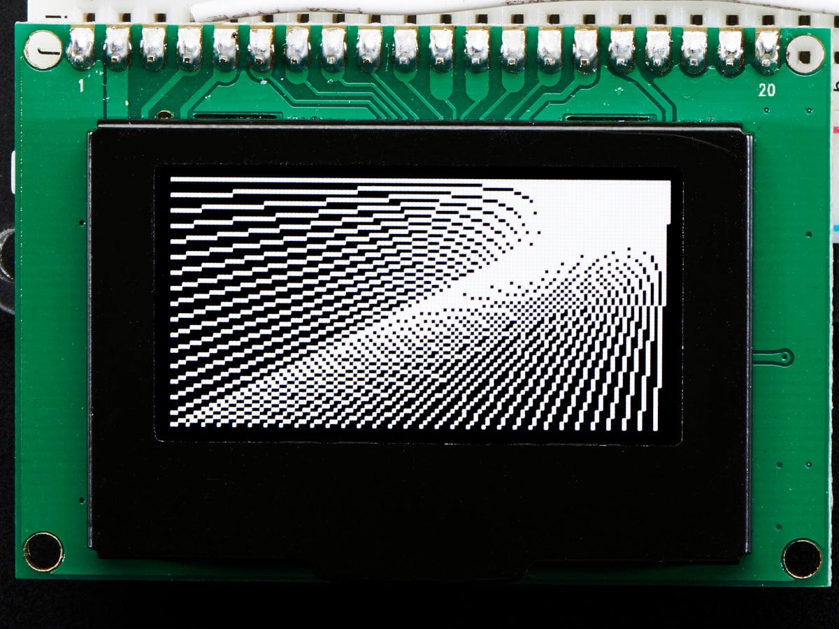 Monochrome 1.54" 128x64 OLED Graphic Display Module Kit - The Pi Hut