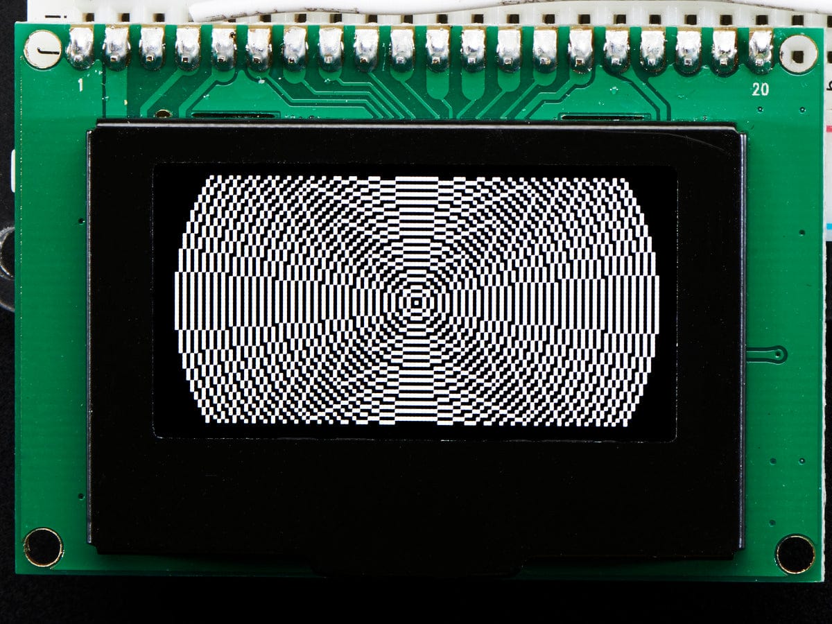 Monochrome 1.54" 128x64 OLED Graphic Display Module Kit - The Pi Hut