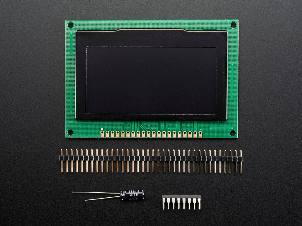 Monochrome 2.7" 128x64 OLED Graphic Display Module Kit - The Pi Hut