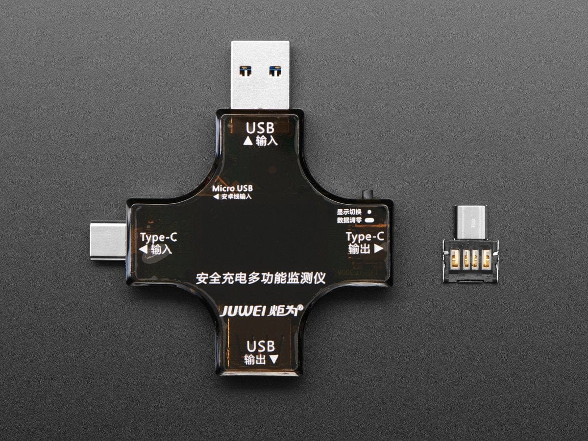 Multifunctional USB Digital Tester - USB A and C - The Pi Hut