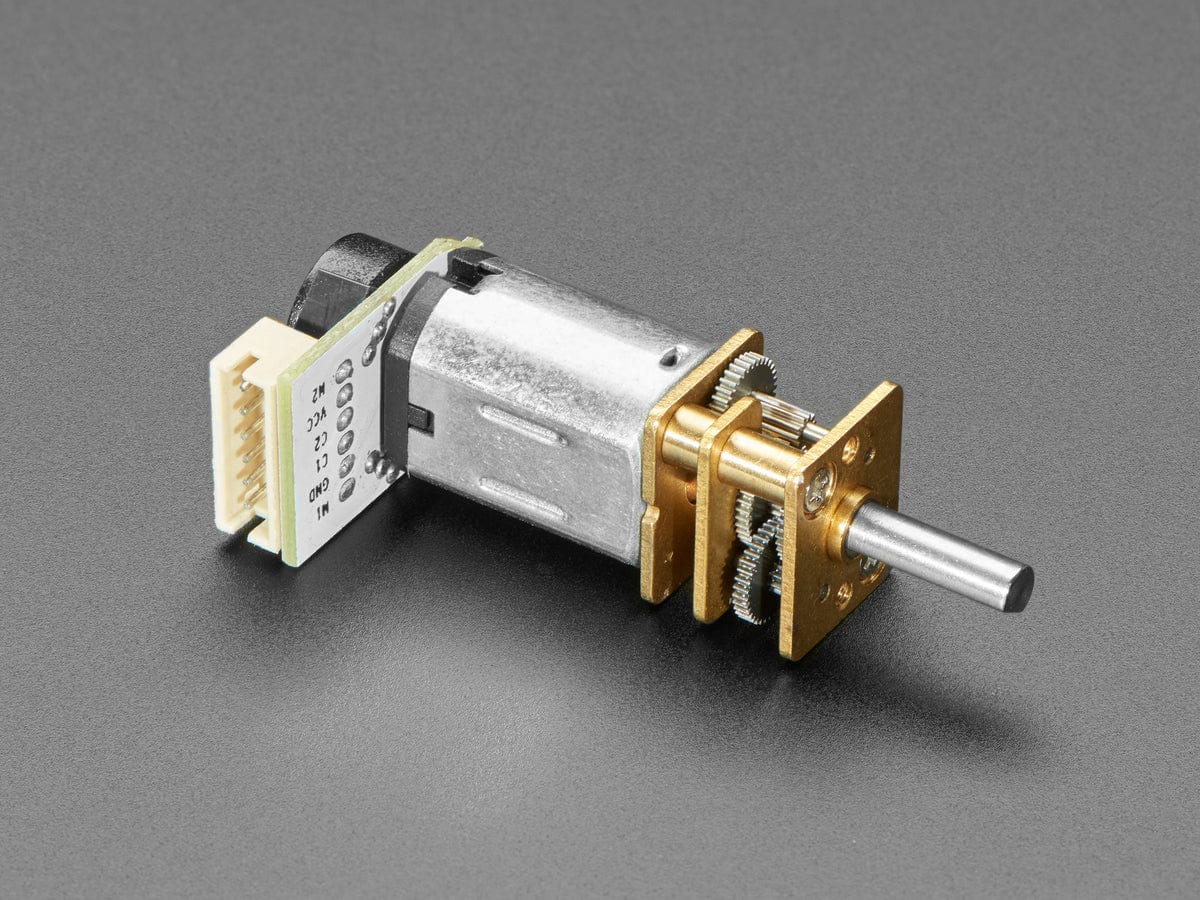 N20 DC Motor with Magnetic Encoder - 6V with 1:100 Gear Ratio - The Pi Hut
