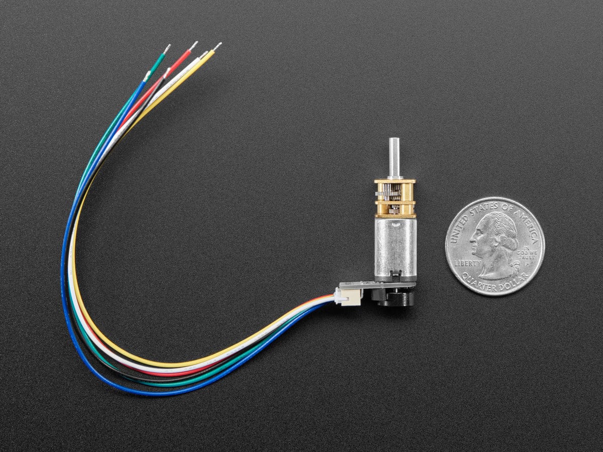 N20 DC Motor with Magnetic Encoder - 6V with 1:150 Gear Ratio - The Pi Hut