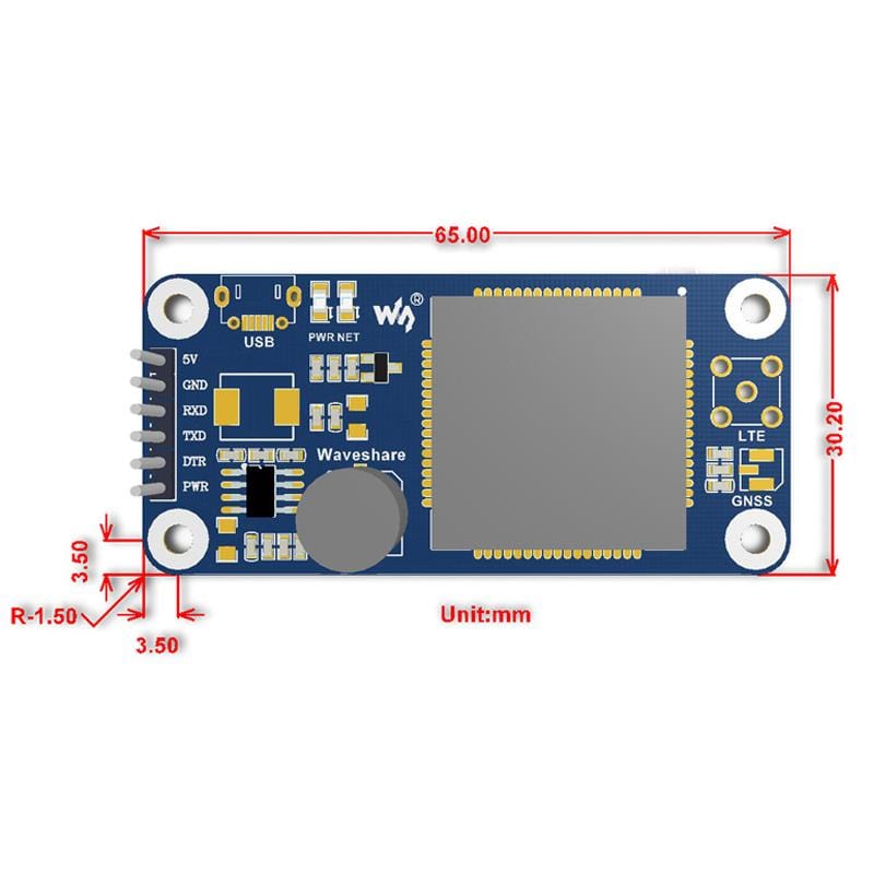 NB-IoT / eMTC / EDGE / GPRS / GNSS HAT for Raspberry Pi - The Pi Hut