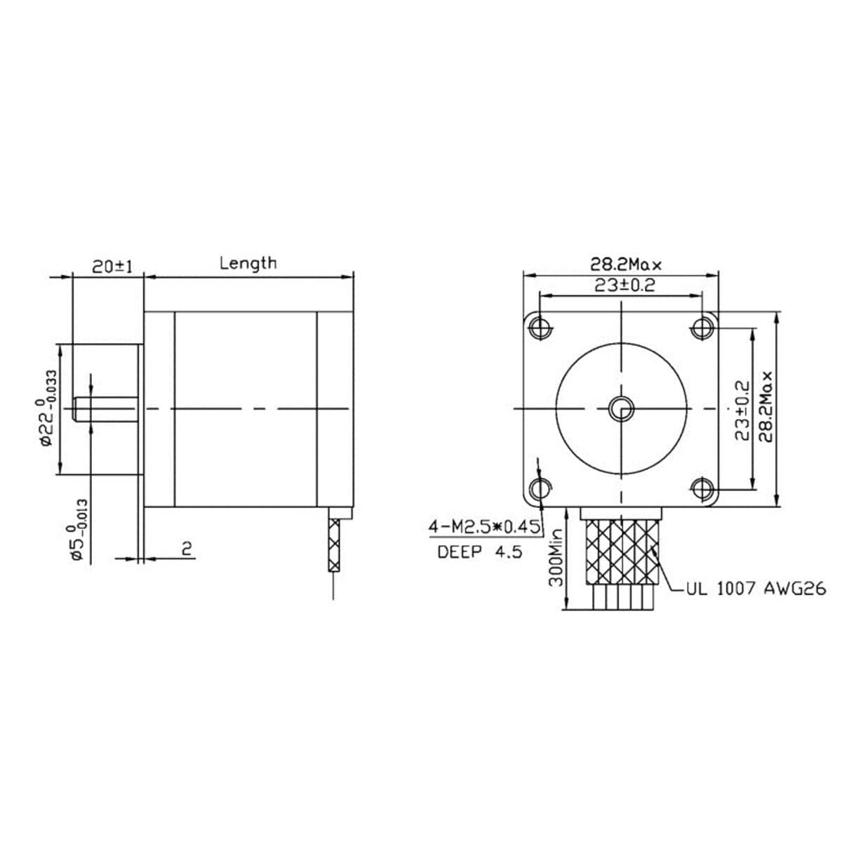 NEMA 11 Bipolar Stepper Motor: 200 Steps/Rev, 3.8V, 0.67 A/Phase - The Pi Hut