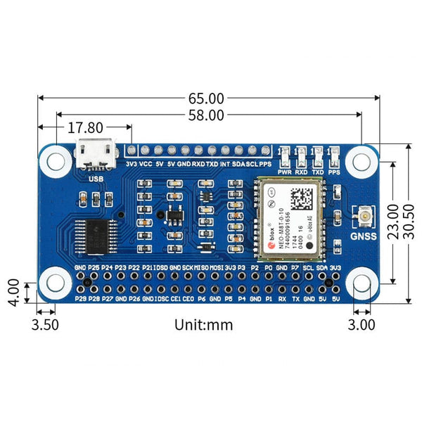 NEO-M8T GNSS Timing HAT for Raspberry Pi | The Pi Hut