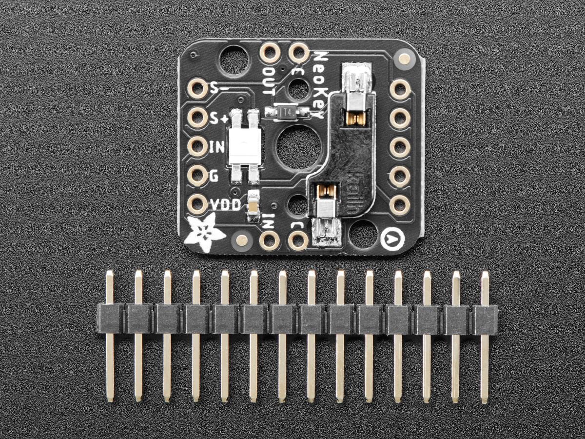 NeoKey Socket Breakout for Mechanical Key Switches with NeoPixel (For MX Compatible Switches) - The Pi Hut