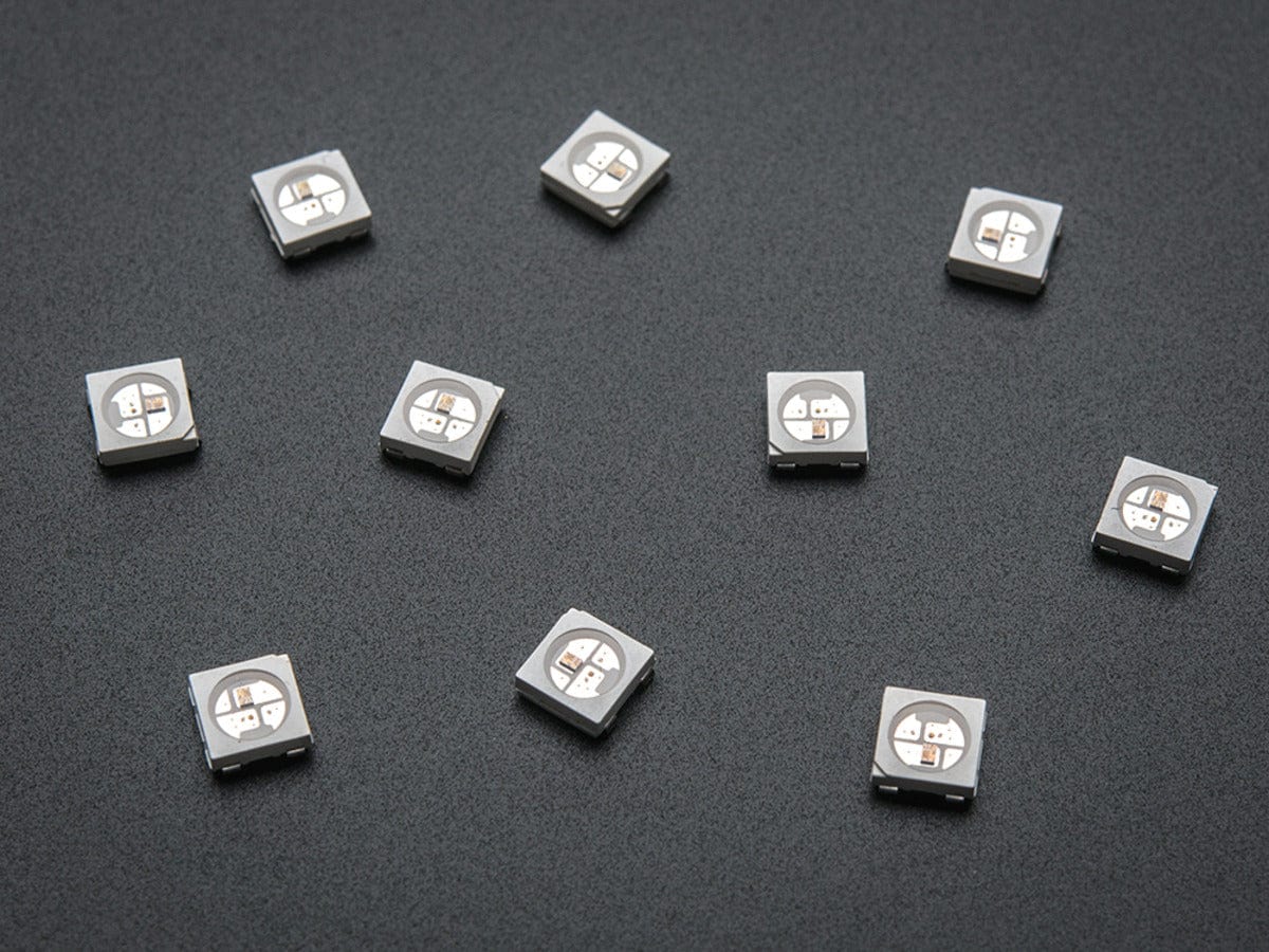 NeoPixel 5050 RGB LED with Integrated Driver Chip - 10 Pack - The Pi Hut