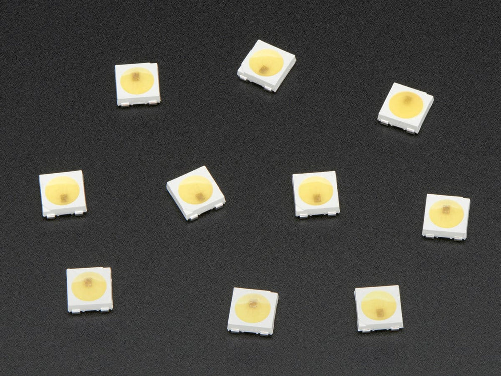 5050 Cool White LED w/ Integrated Driver Chip - 10 Pack
