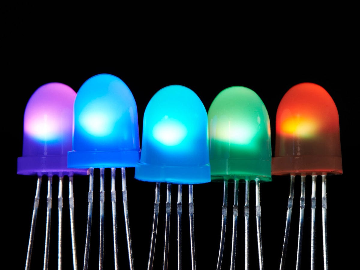 NeoPixel Diffused 8mm Through-Hole LED - 5 Pack - The Pi Hut