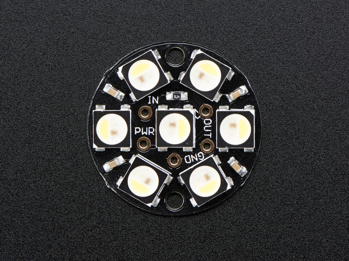 NeoPixel Jewel - 7 x 5050 RGBW LED w/ Integrated Drivers - The Pi Hut