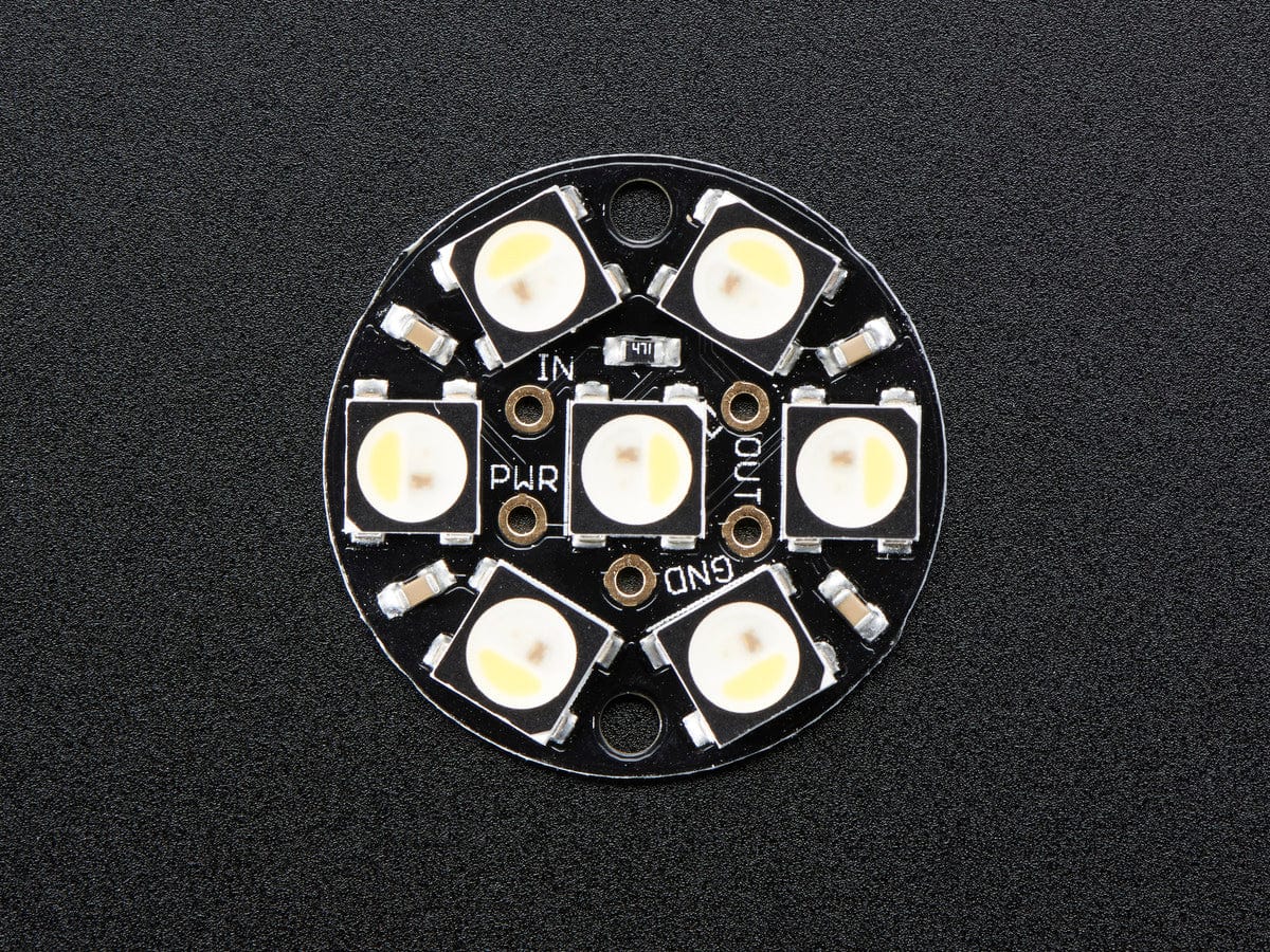 NeoPixel Jewel - 7 x 5050 RGBW LED w/ Integrated Drivers - The Pi Hut