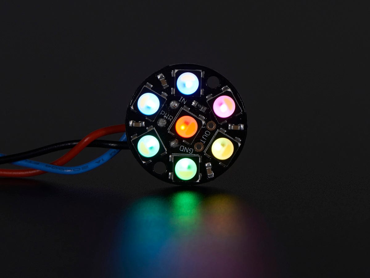 NeoPixel Jewel - 7 x 5050 RGBW LED w/ Integrated Drivers - The Pi Hut