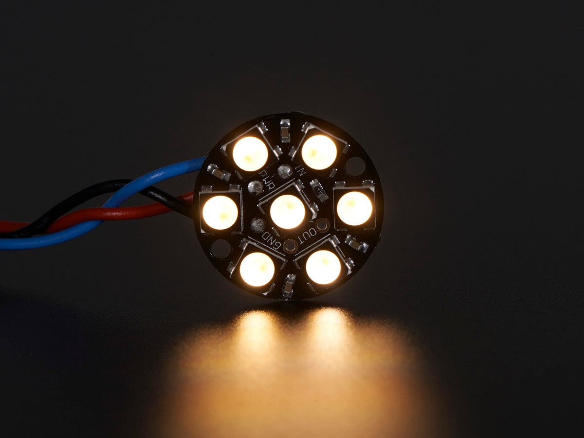 NeoPixel Jewel - 7 x 5050 RGBW LED w/ Integrated Drivers - The Pi Hut