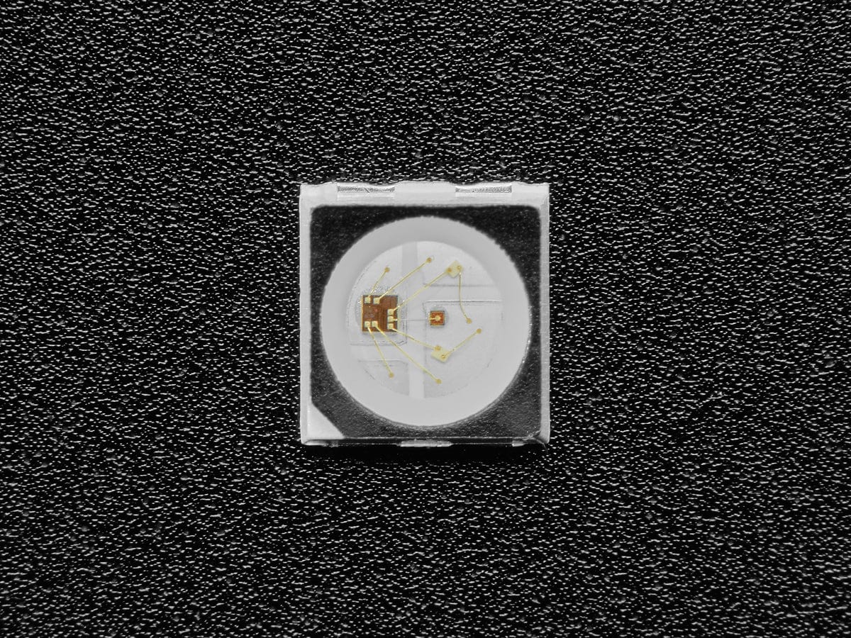 NeoPixel Mini 3535 RGB LEDs w/ Integrated Driver Chip - Black - The Pi Hut