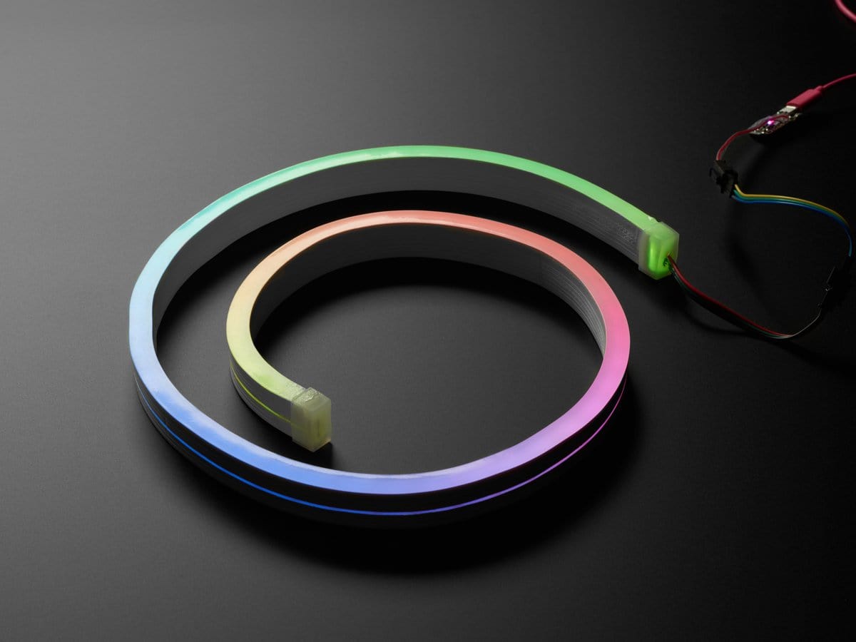 NeoPixel RGB Neon-like LED Flex Strip with Silicone Tube [1 meter] : ID  3869 : $34.95 : Adafruit Industries, Unique & fun DIY electronics and kits