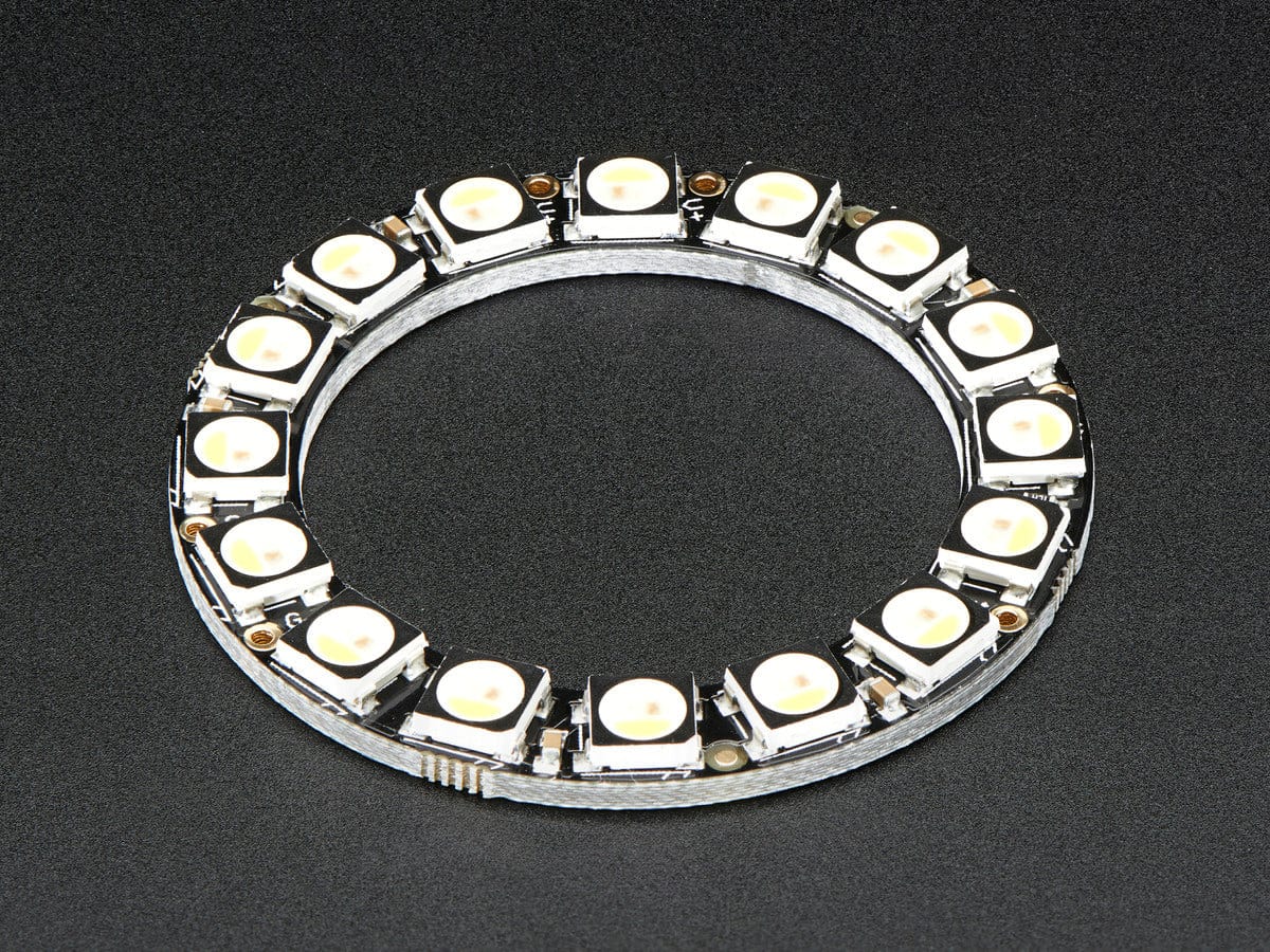 NeoPixel Ring - 16 x 5050 RGBW LEDs w/ Integrated Drivers - The Pi Hut