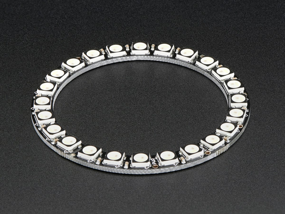 NeoPixel Ring - 24 x 5050 RGBW LEDs w/ Integrated Drivers - The Pi Hut