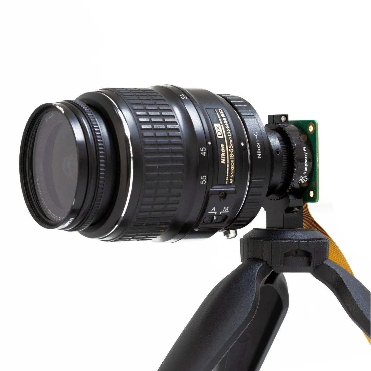 Nikon F-Mount to C-Mount Lens Adapter for Raspberry Pi HQ Camera - The Pi Hut