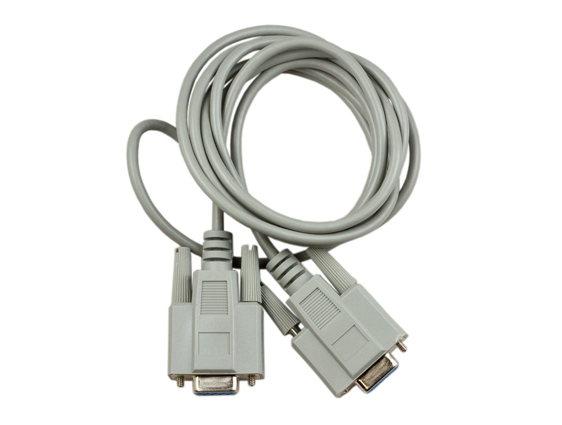 Null Modem Cable F/F - D9 RS232 (2m) - The Pi Hut