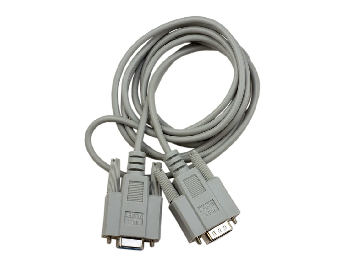 Null Modem Cable M/F - D9 RS232 (2m) - The Pi Hut