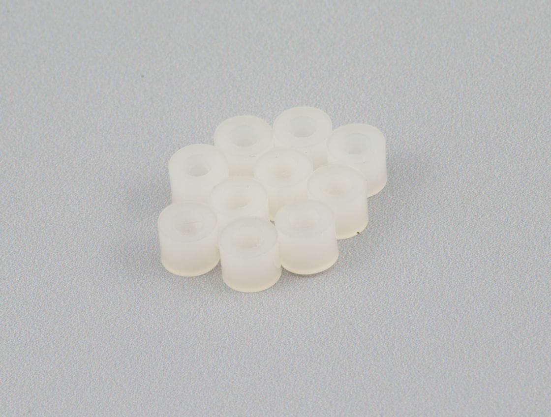 Nylon Spacer - 3.2mm ID x 6mm OD x 5mm Long (10 Pack) - The Pi Hut