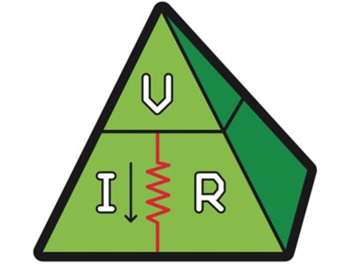 Ohms law, VIR - Sticker! - The Pi Hut