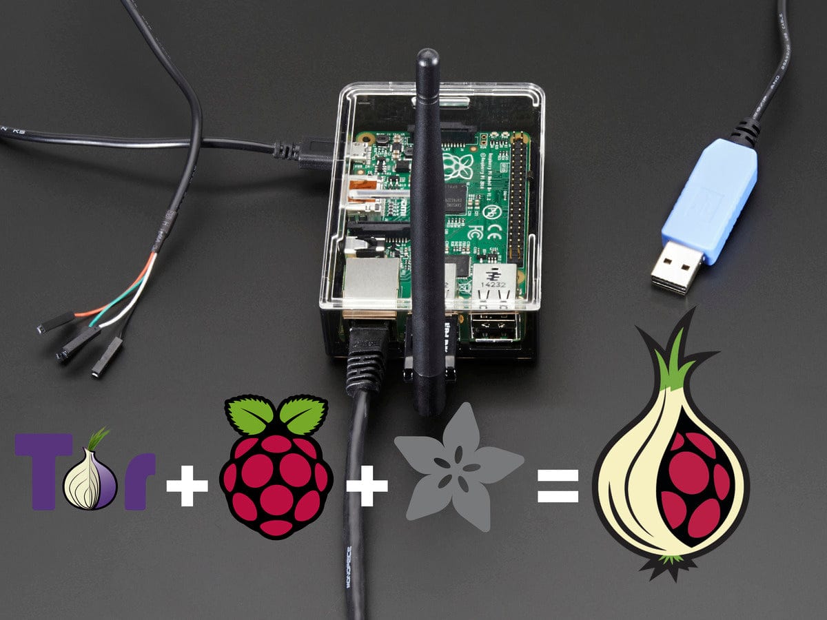 Onion Pi Pack w/Large Antenna - Make a Raspberry Pi B+ Tor Proxy - The Pi Hut