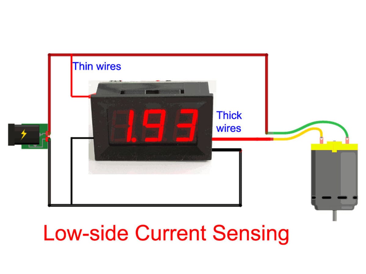 Panel Current Meter - 0 to 9.99A - The Pi Hut