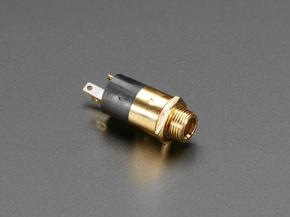 Panel Mount 1/8" / 3.5mm TRS Audio Jack Connector - The Pi Hut