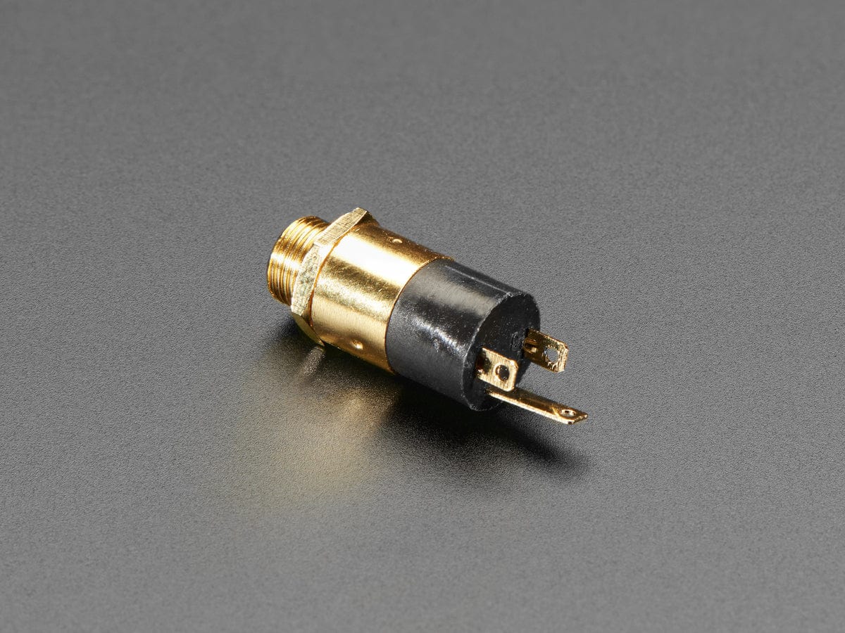 Panel Mount 1/8" / 3.5mm TRS Audio Jack Connector - The Pi Hut