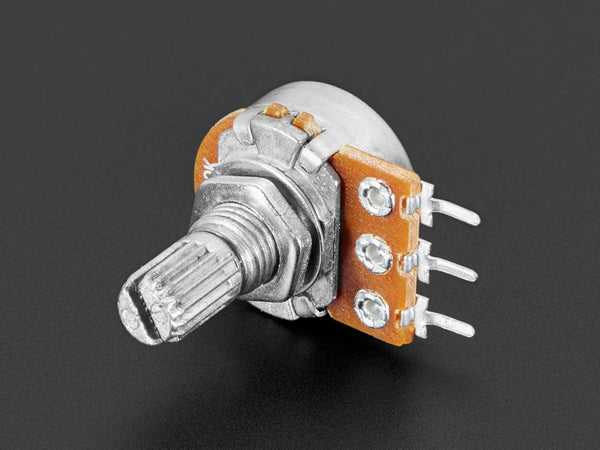 2x 10K Ohm Logarithmic Potentiometer – Single Gang – NOS (New Old Stock)