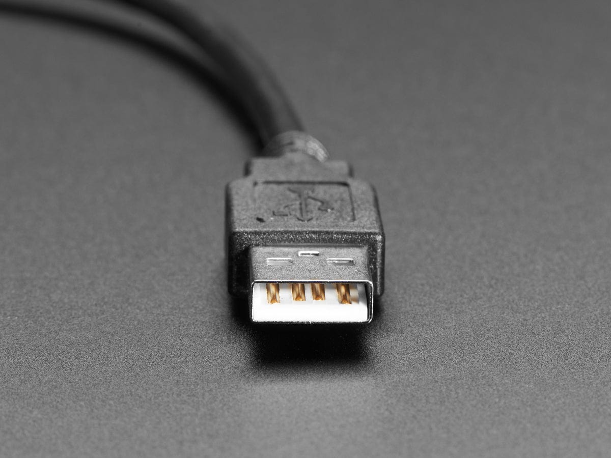 Panel Mount Cable USB C to Type A - 30cm - The Pi Hut