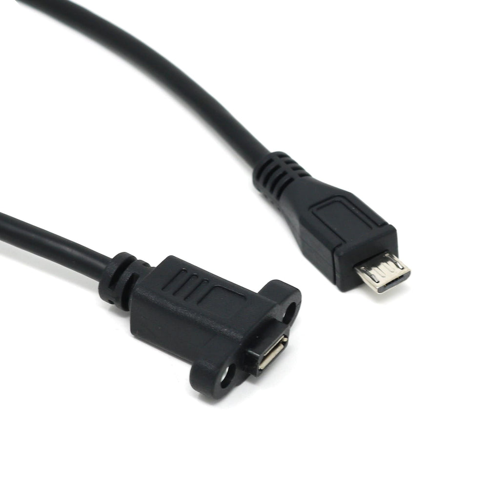 Soar kryds hele Panel Mount Extension USB Cable - Micro-USB Male to Female | The Pi Hut