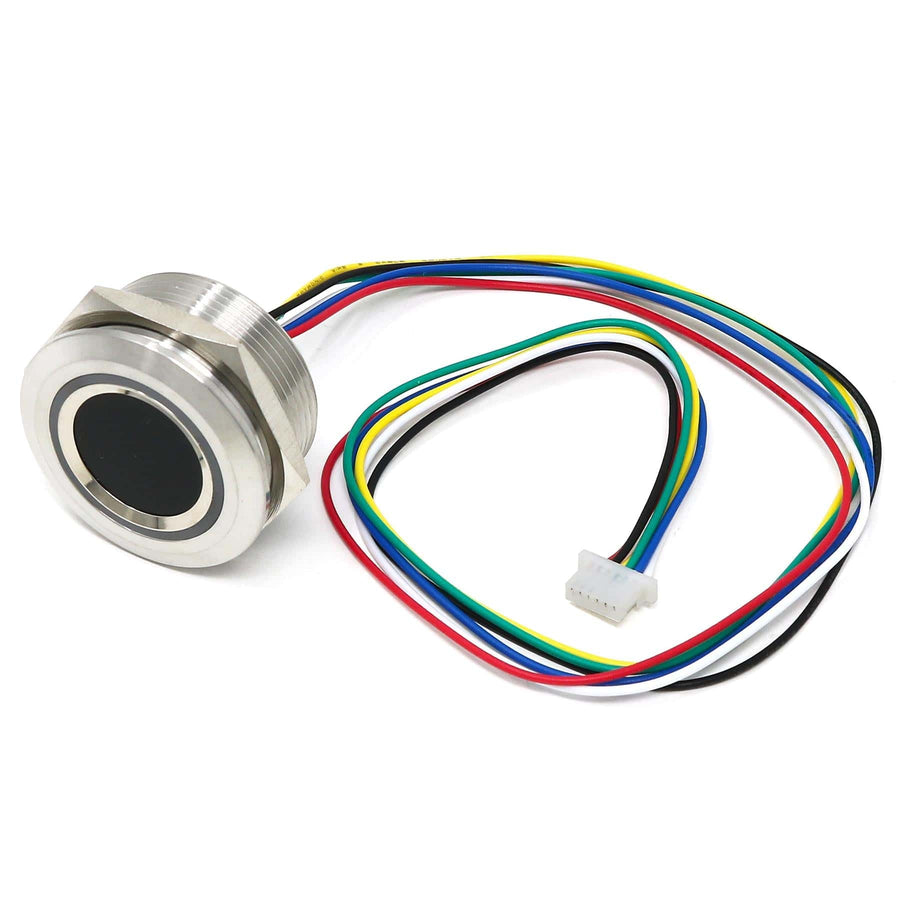 Sensor R503 No Watermark Panel Mount Fingerprint Sensor with Bi-Colour LED Ring (R503) - The Pi Hut