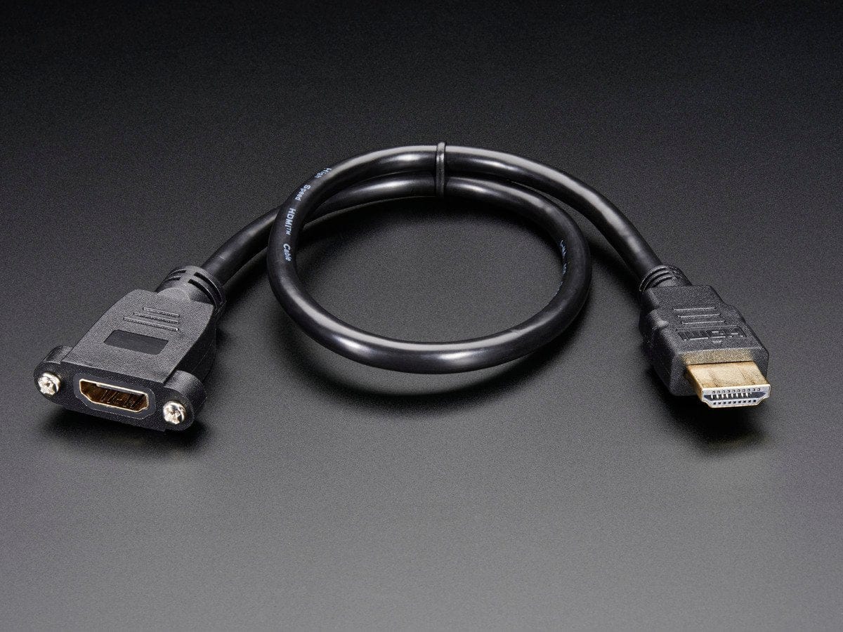 Panel mount HDMI Cable - 40 cm - The Pi Hut