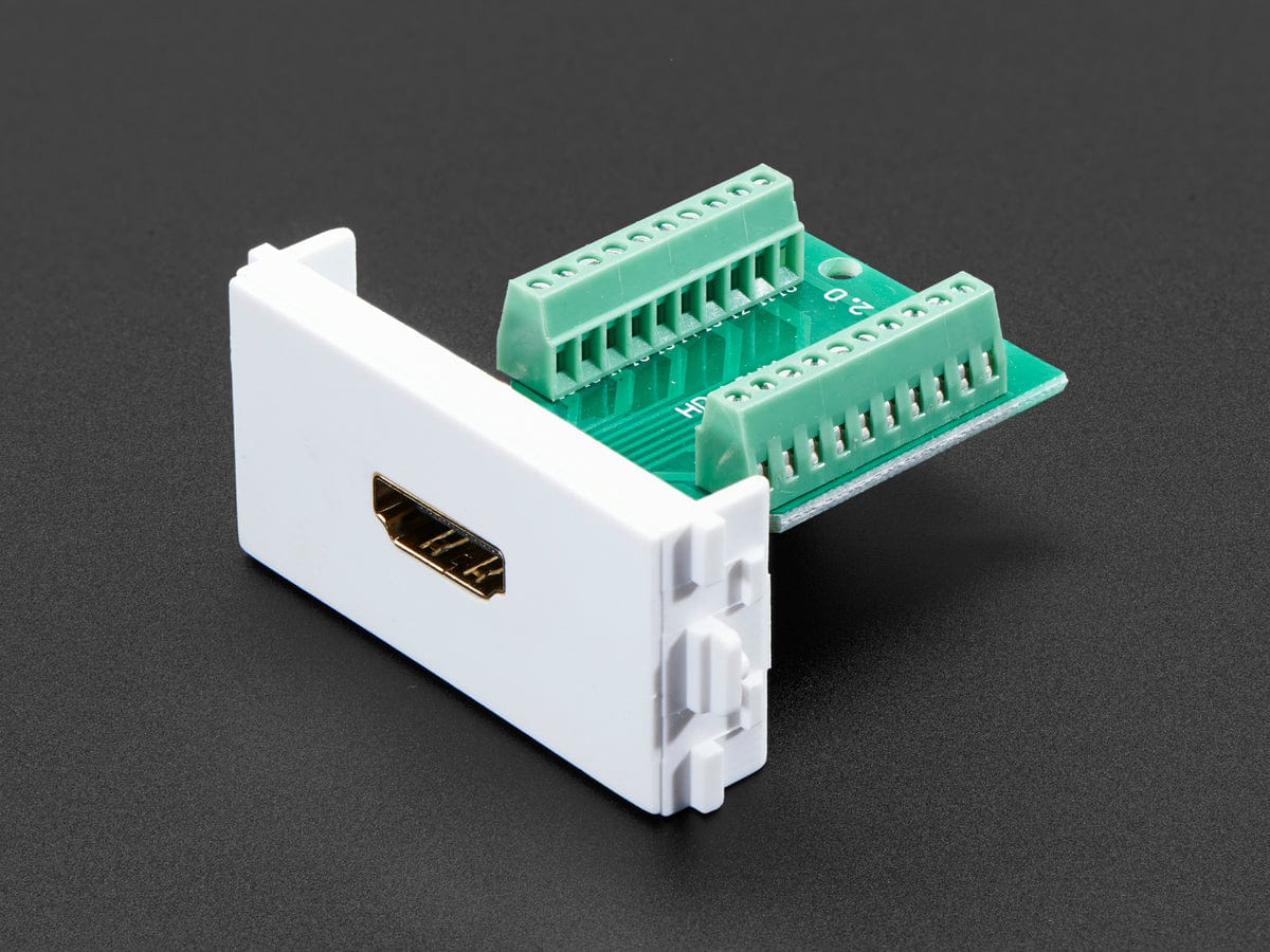 Panel Mount HDMI Socket to Terminal Block Breakout - The Pi Hut