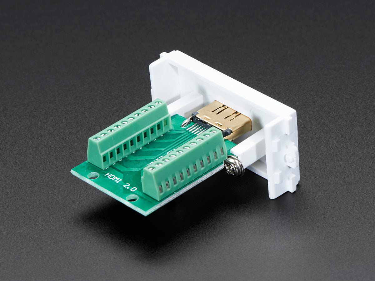 Panel Mount HDMI Socket to Terminal Block Breakout - The Pi Hut