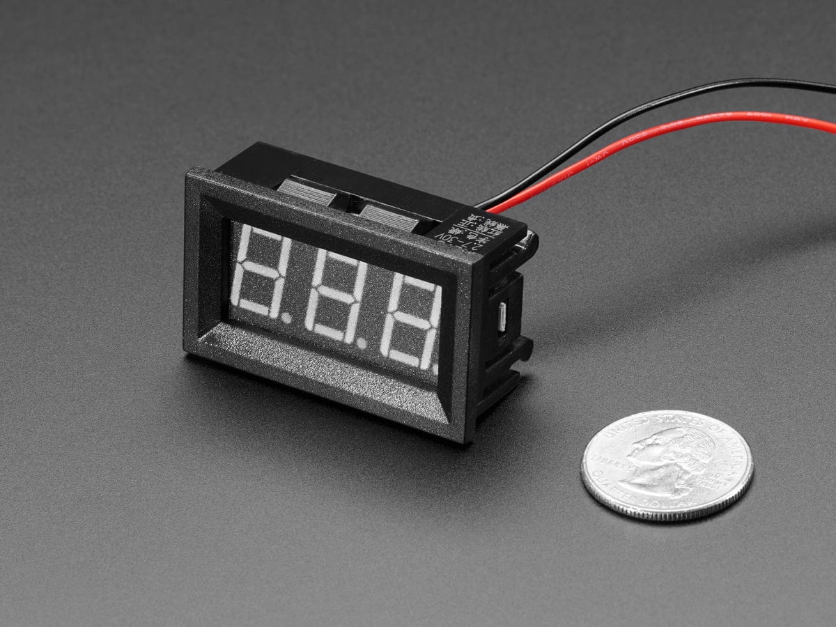 Panel Volt Meter - 4.5V to 30VDC - The Pi Hut