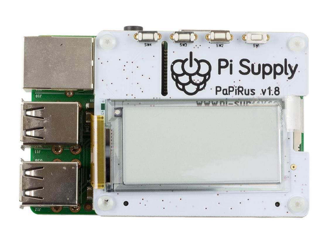 PaPiRus ePaper / eInk Screen HAT for Raspberry Pi - Medium - The Pi Hut