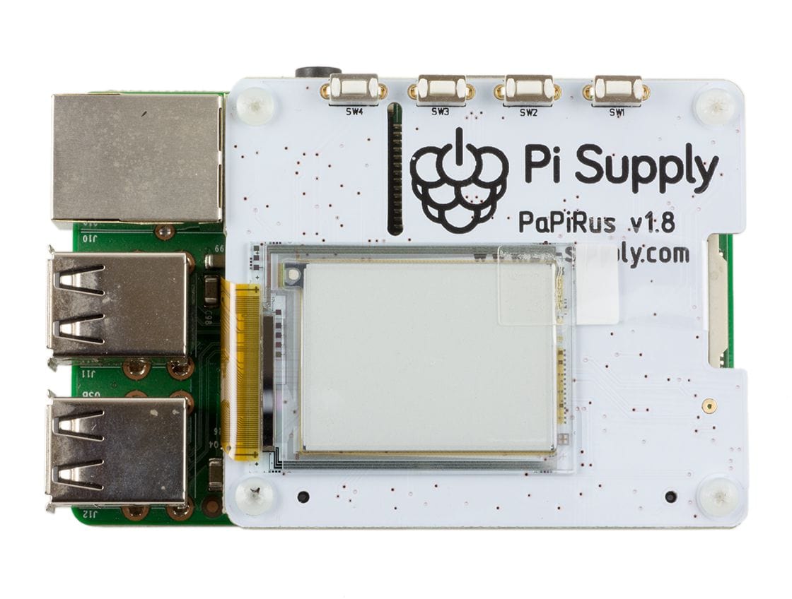 PaPiRus ePaper / eInk Screen HAT for Raspberry Pi - Multi Screen - The Pi Hut