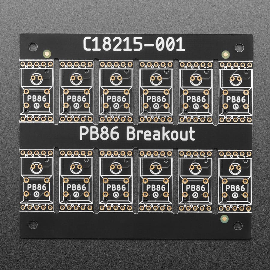 PB86 Step Switch Breadboard-Friendly Breakout PCB - Pack of 12 - The Pi Hut